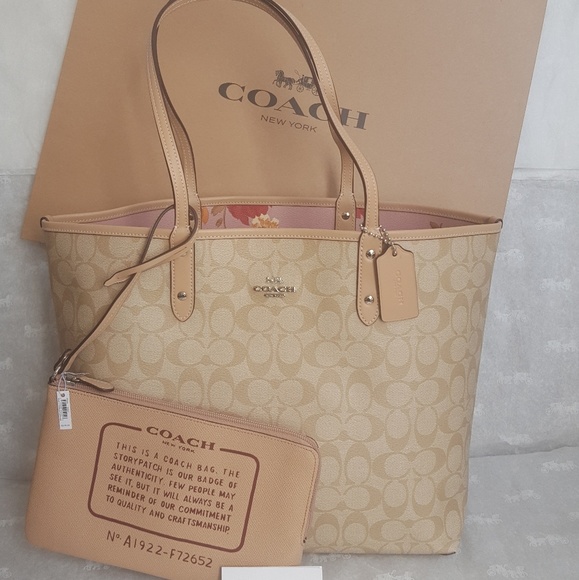 Coach Signature Reversible Tote - Picture 2 of 6